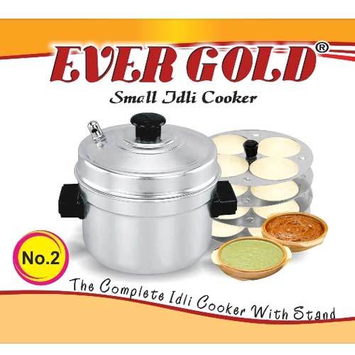 Idli Maker - Idli Cooker - Cooker Indian - Ever Gold Idli Cooker with 4 Plates