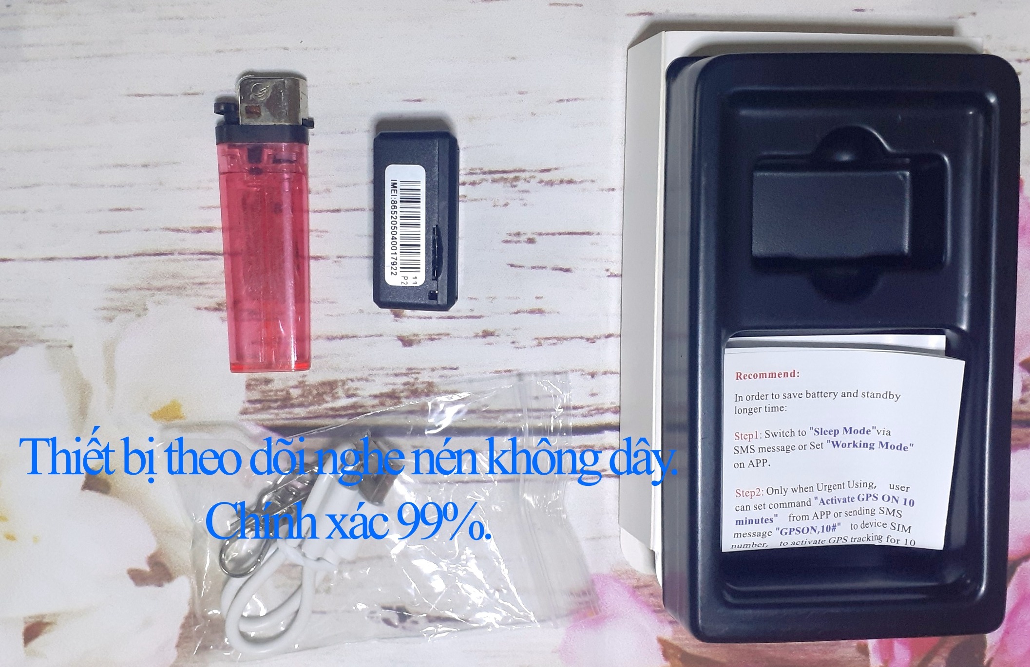Thiết bị theo dõi nghe nén oto xe máy không dây pin khoảng 5 ngày Ứng dụng dễ dùng, chuẩn 99%