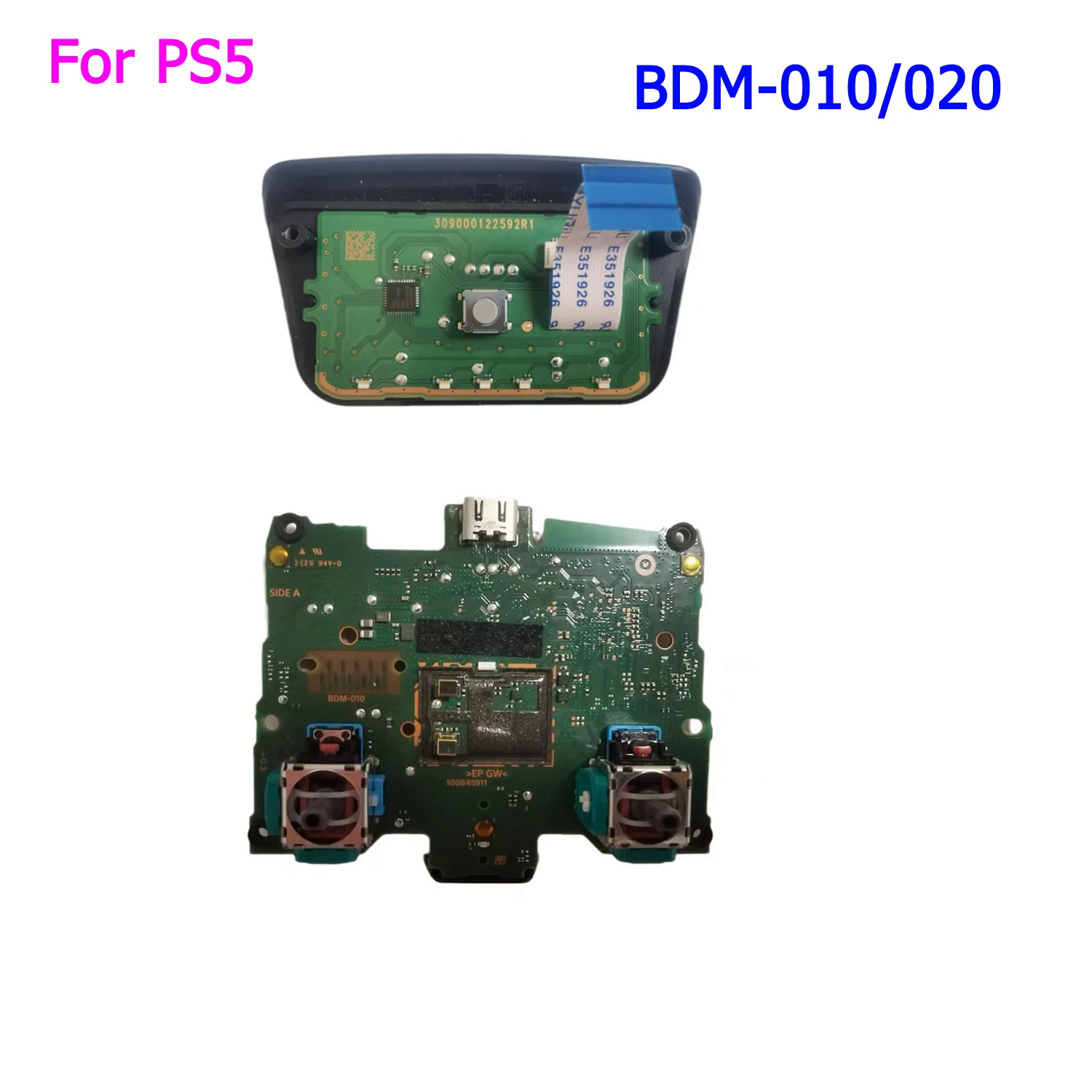 Ban đầu chính pcb hội đồng quản trị bo mạch chủ cho ps5 điều khiển bdm-010 bdm-020 bdm-030 cảm ứng hội đồng quản trị touchpad mô-đun