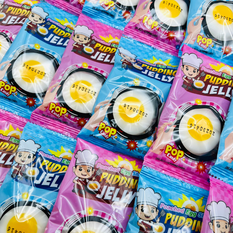 [freeshipmax] Combo 10 gói Thạch Pudding Jelly Hình Chảo Chiên Trứng [DATE LUÔN MỚI] BẢO NHI FOODMAR