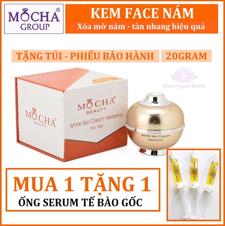 Kem nám, tàn nhang - KEM FACE NÁM MOCHA 20gram - MUA 1 TẶNG 1 ỐNG SERUM TẾ BÀO GỐC