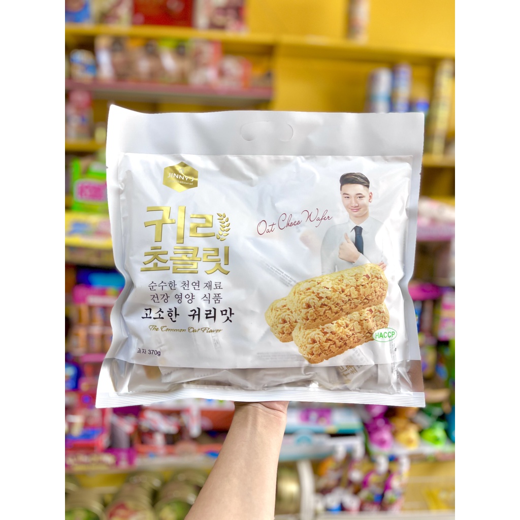 Bánh Yến Mạch Hàn Quốc Jinny Gói 370Gram