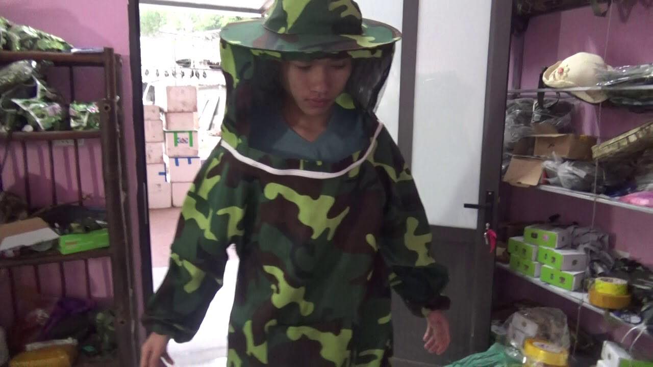 Áo bắt ong mật liền mũ hàng cao cấp