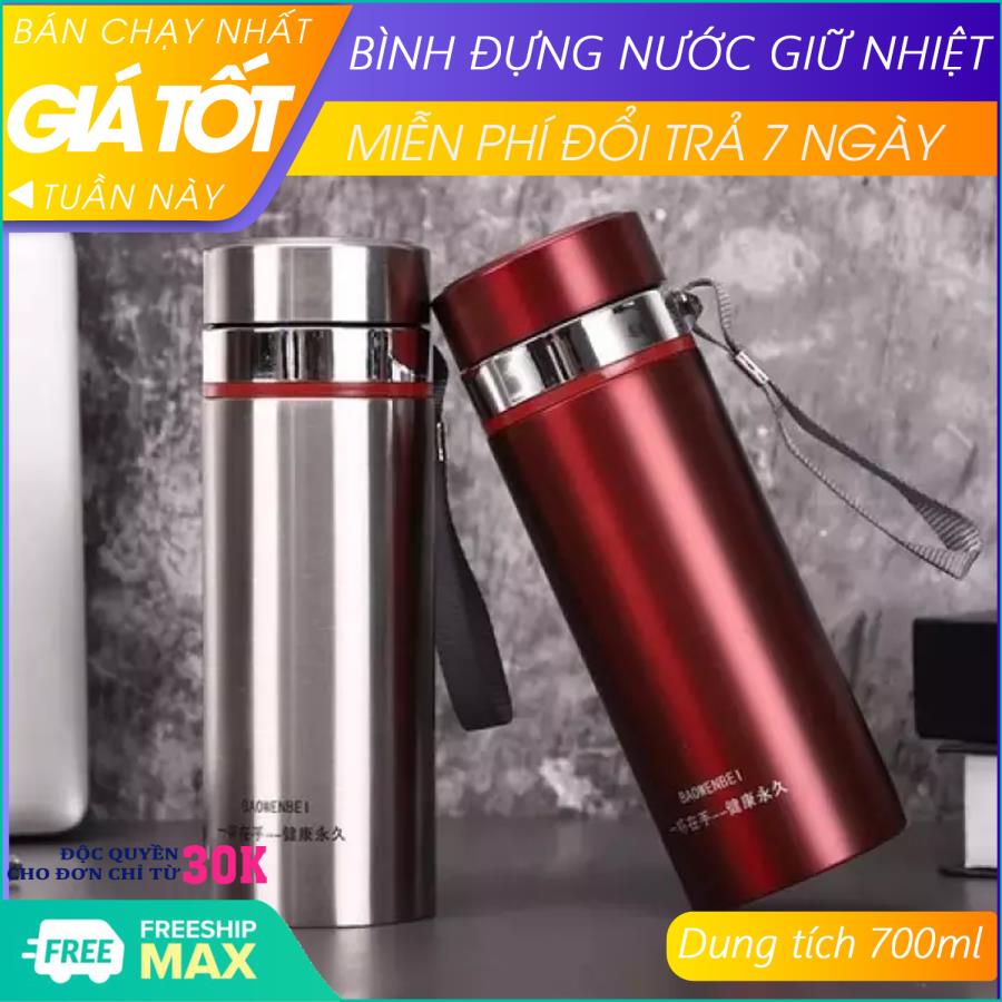 Bình đựng nước giữ nhiệt - Bình giữ nhiệt - Bình giữ nhiệt My Water Cup 700ml, Bình giữ nhiệt Water Cup 700ml-bình giữ nhiệt inox cao cấp-bình đựng nước nóng (Màu ngẫu nhiên)