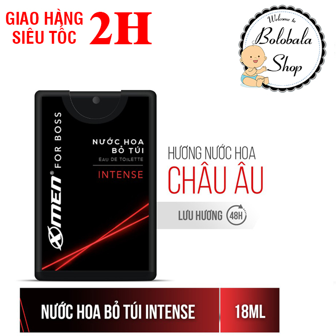 Nước hoa bỏ túi Xmen for Boss Intense/ Motion 18ml