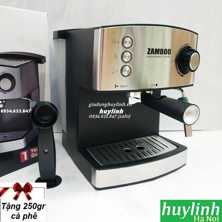 Máy pha cà phê zamboo zb-88cf - tặng 250 gram cafe