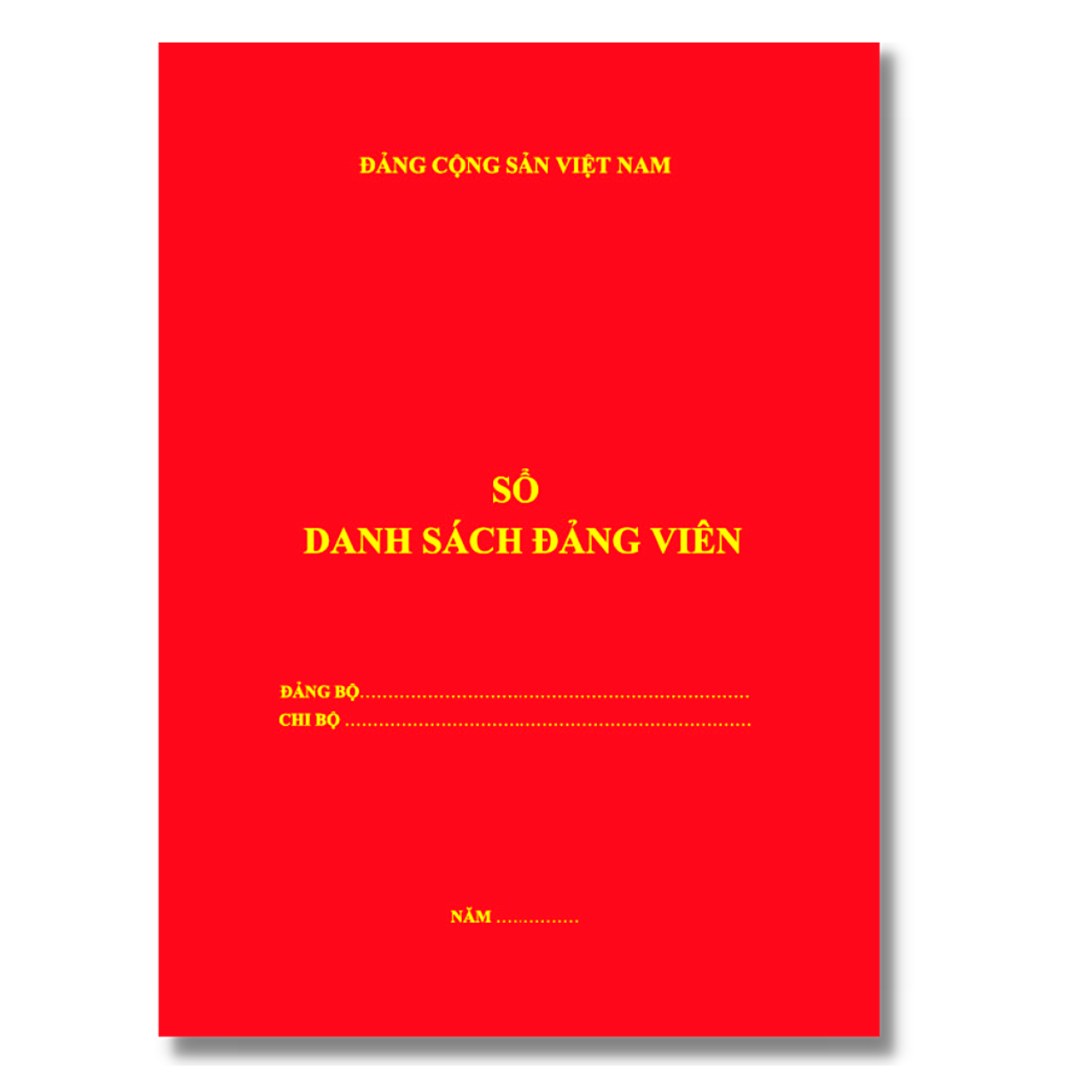 Sổ danh sách đảng viên - mẫu 7-hsđv theo hướng dẫn 12