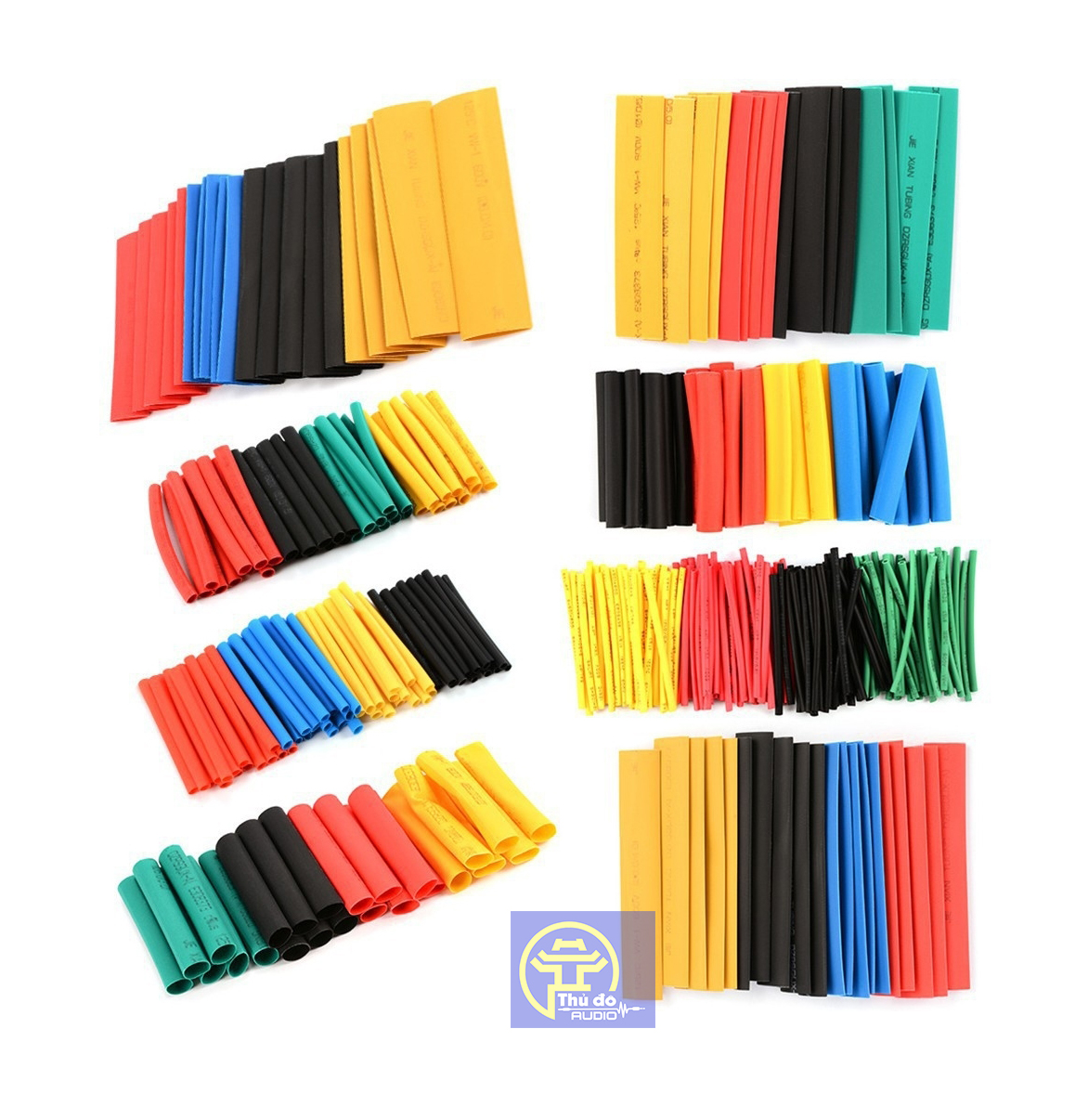 Set 164 ống bọc co nhiệt dành cho mối đấu nối dây điện bằng Polyolefin chống cháy