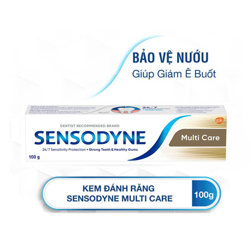 [HCM]Kem Đánh Răng Sensodyne Multi care 100g- Bảo vệ toàn diện