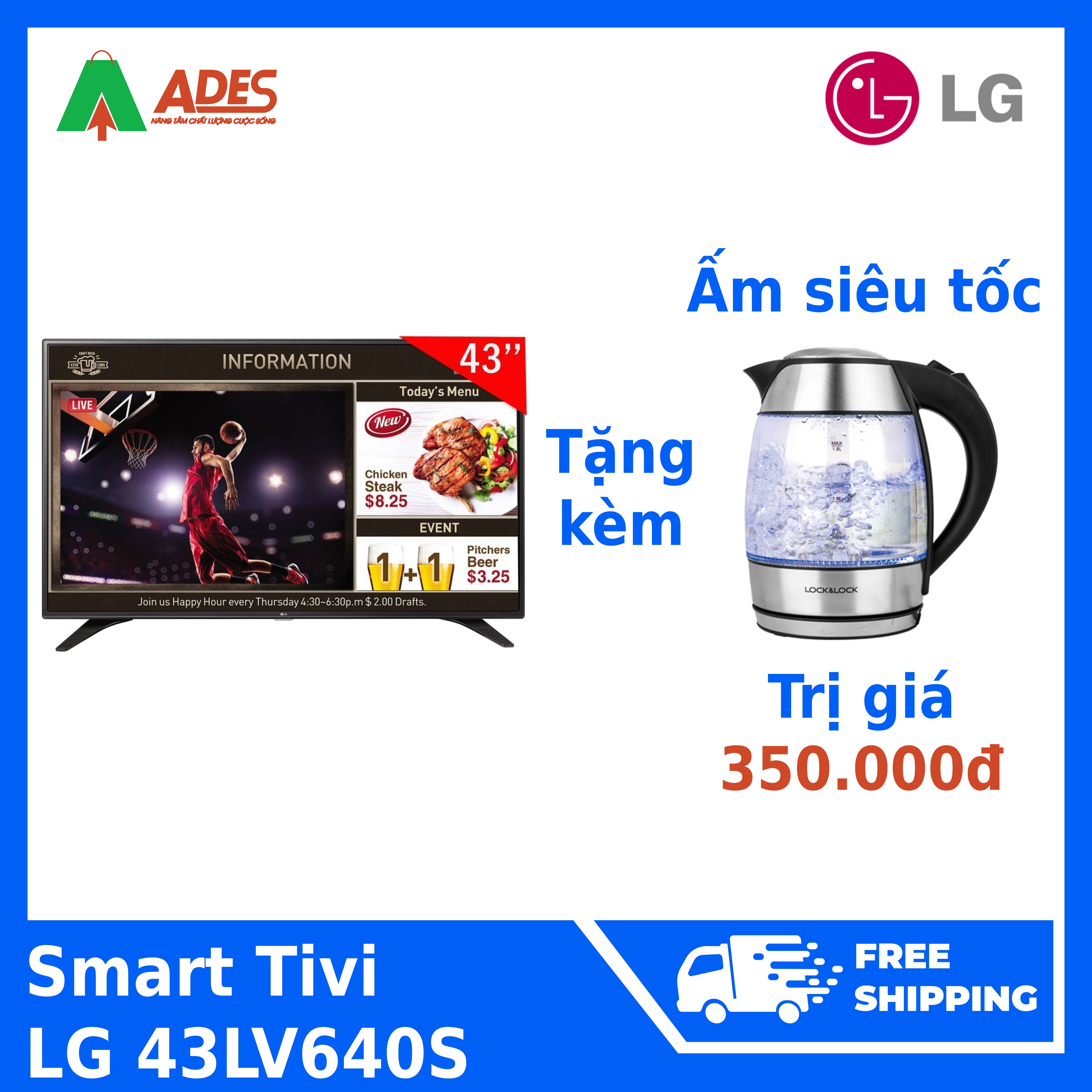 Smart Tivi LG 43LV640S