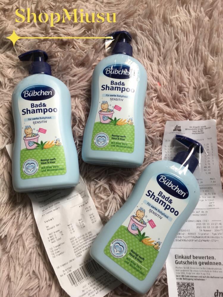 Sữa tắm gội bubchen dành cho bé sơ sinh - 400ml,sữa tắm gội bubchen dạng vòi chai 400ml hàng đức xách tay
