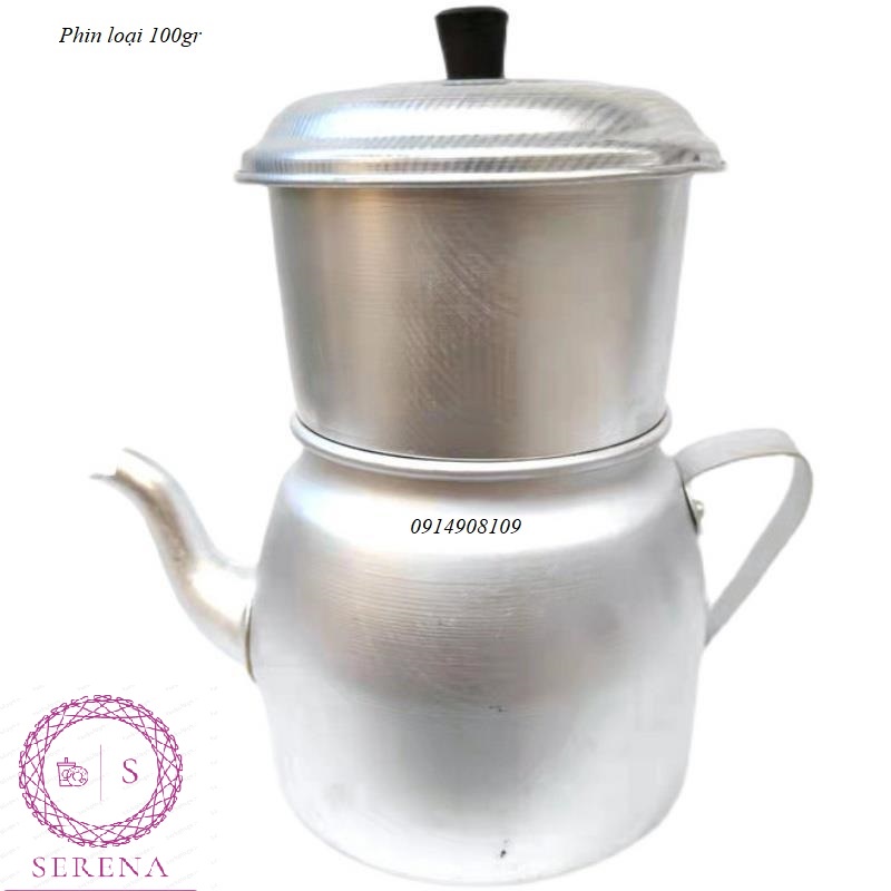 Phin pha cafe nhôm cao cấp loại to 100gr - 200gr và tim lõi phin cỡ lớn 100gr - 200gr