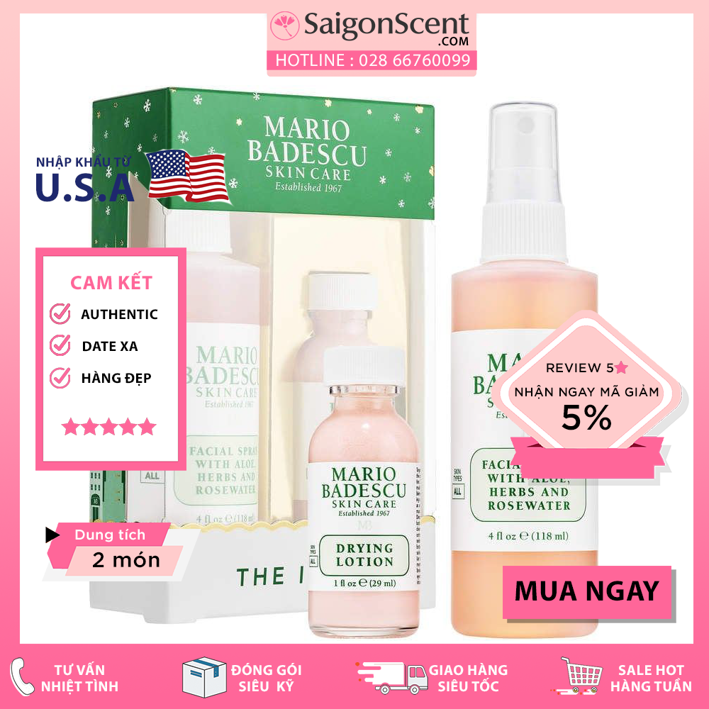 Bộ sản phẩm dưỡng da Mario Badescu