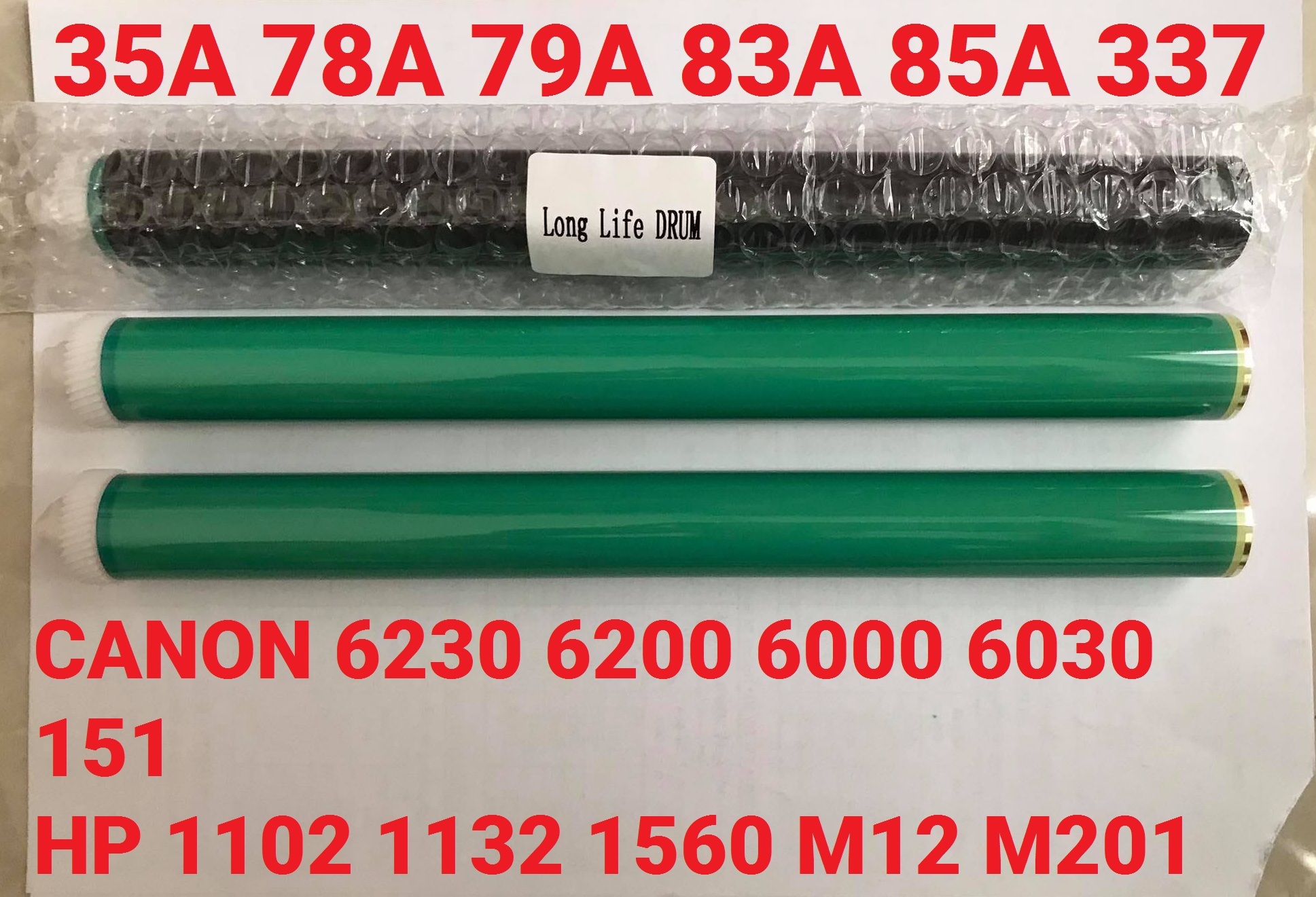 Drum 35A 85A 78A 79A 83A Long Life Loại Tốt / Trống in Canon 6230dn 6030w 6000 6200d 337 312-313-325-326-328-337 HP P1102 M125 M127