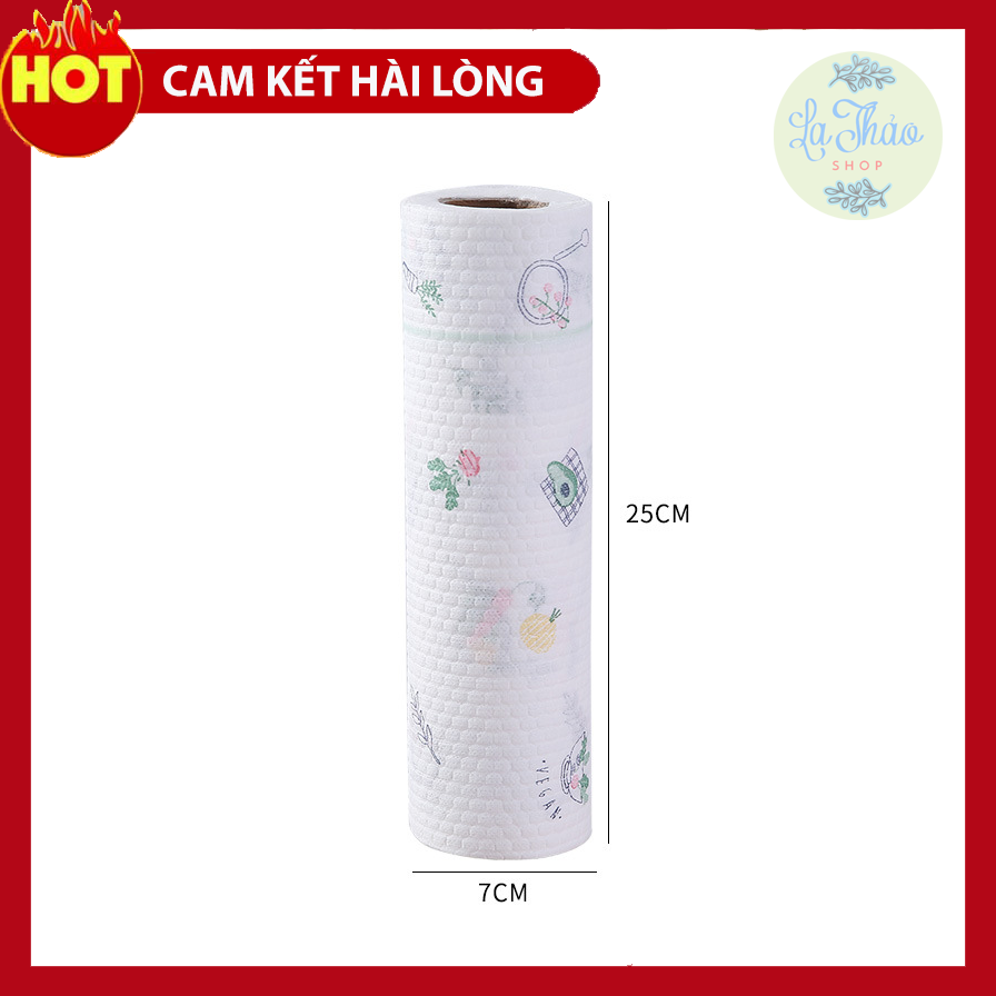 Combo Giấy lau đa năng - giấy lau bếp - giấy lau tay cuộn trắng có thể giặt được