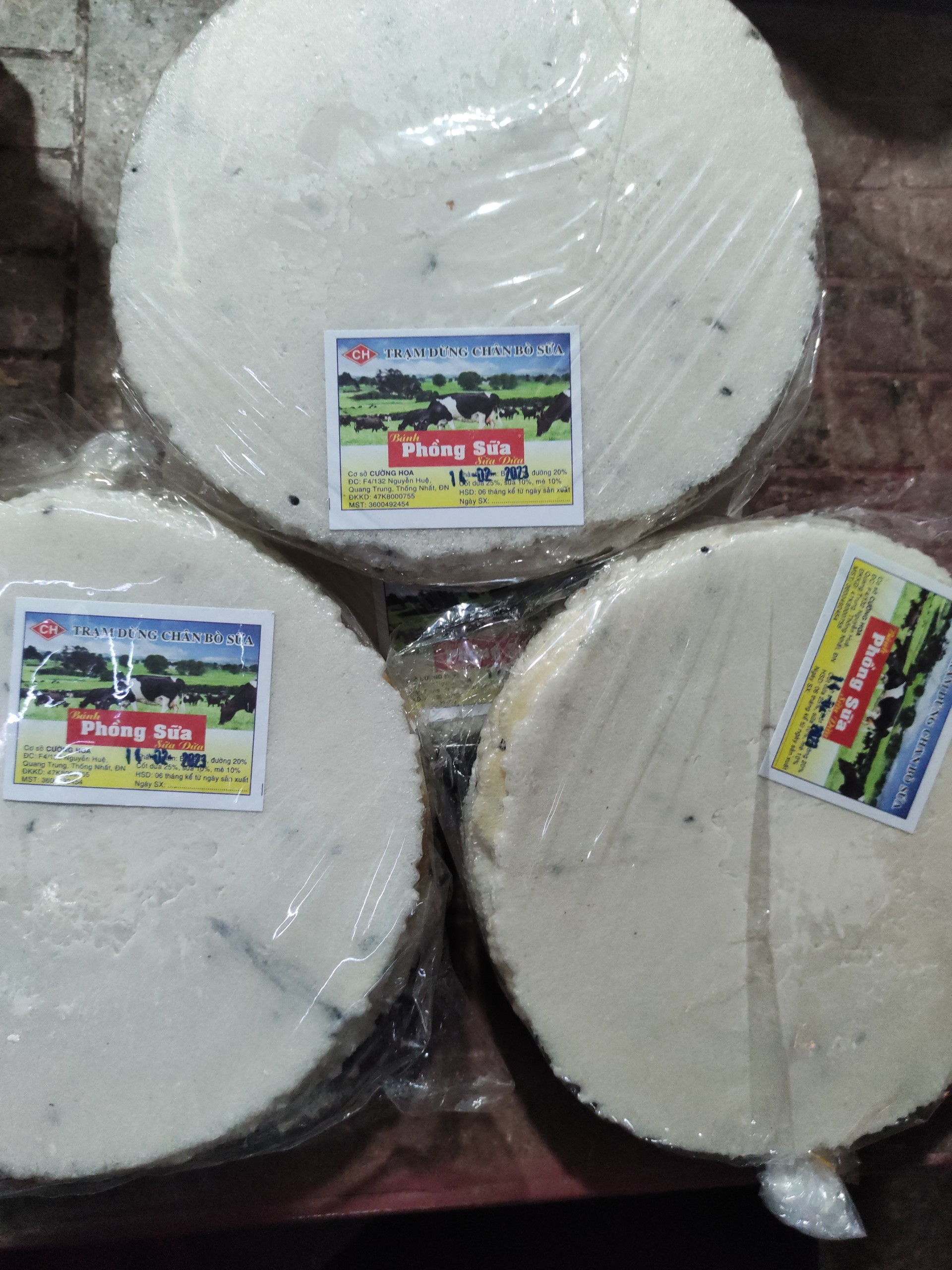 Bánh phồng sữa sữa dừa đặc biệt thơm ngon