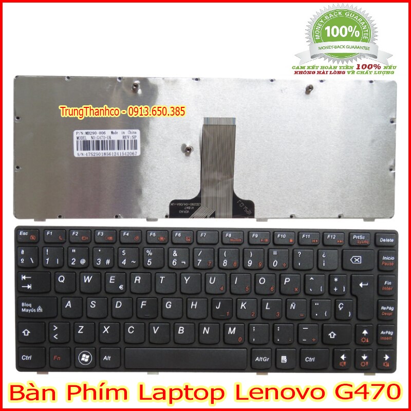 Bàn phím laptop lenovo g470