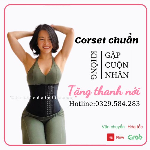 Đai latex 25 xương thép chống cuộn - Gen nịt bụng giảm mỡ sau sinh - Đai định hình nhập khẩu