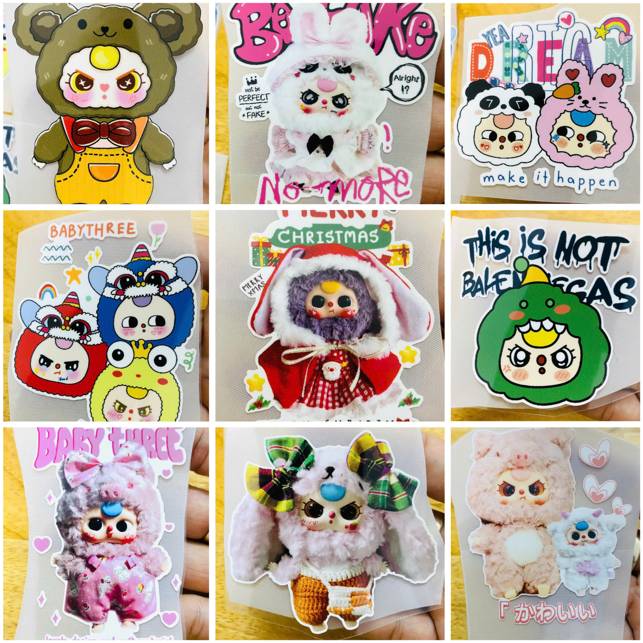 Hình Ủi Nhiệt, Decal Nhiệt KTS - Baby Three 5 - Hoạt Hình  - Poseidon.est2019