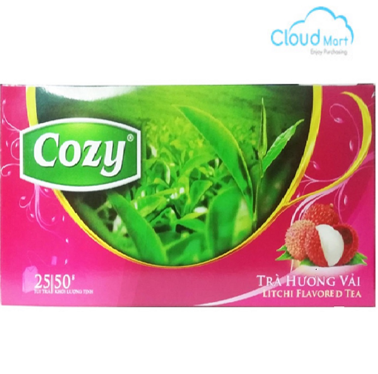 Trà cozy hương vải - nguyên vật liệu pha chế - cloud mart