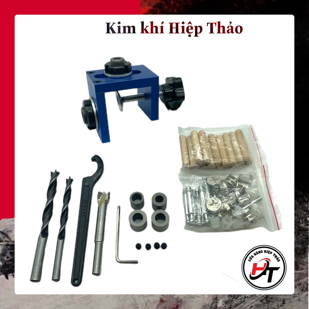 Bộ cữ khoan ốc cam cử khoan liên kết chốt gỗ 08350 bản rút gọn bckoc-rg-08350