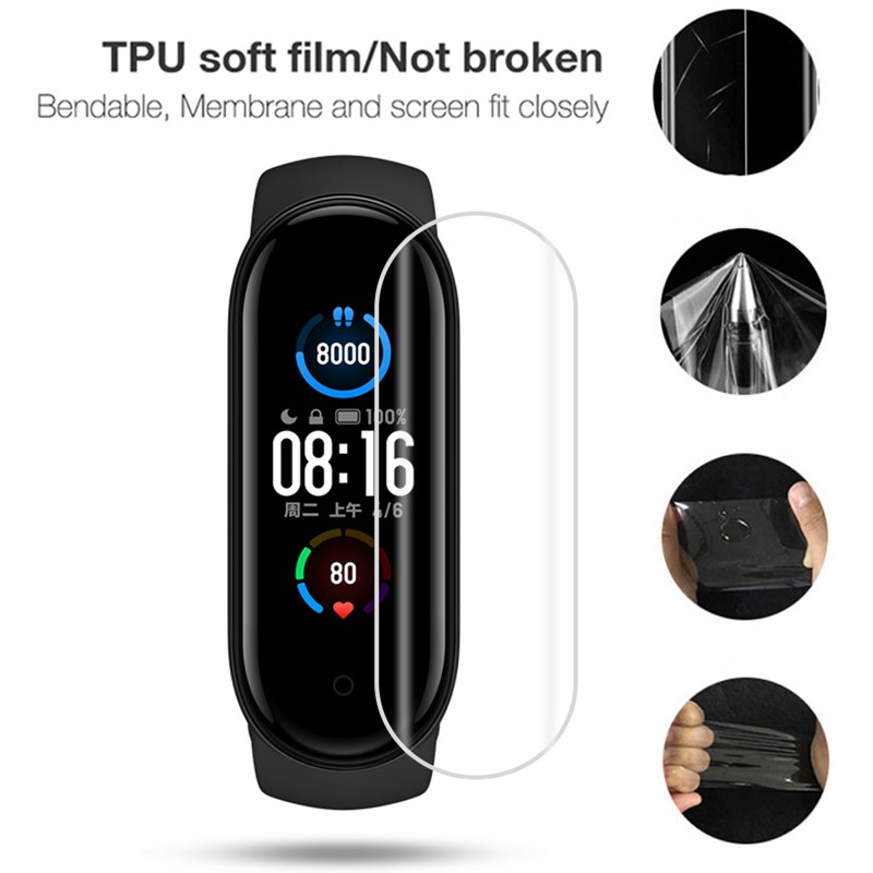 2 miếng dán màn hình chống trầy xước cho xiaomi mi band 5