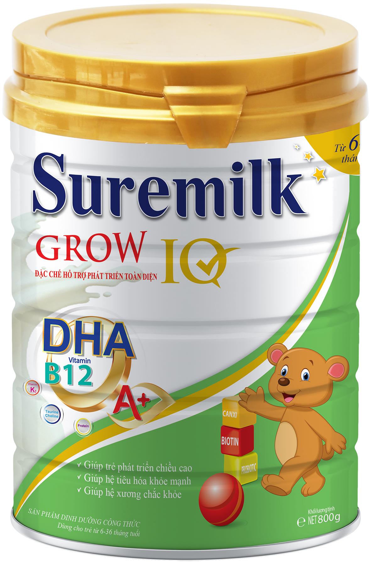 Sữa bột suremilk grow iq 800g - freeship max - lohamart
