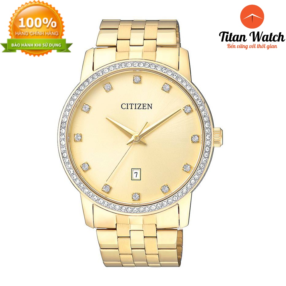 Đồng hồ nam dây thép máy pin chính hãng Citizen BI5032-56P