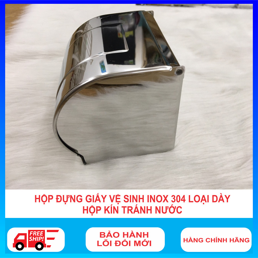 Hộp đựng giấy vệ sinh nhà tắm inox 304