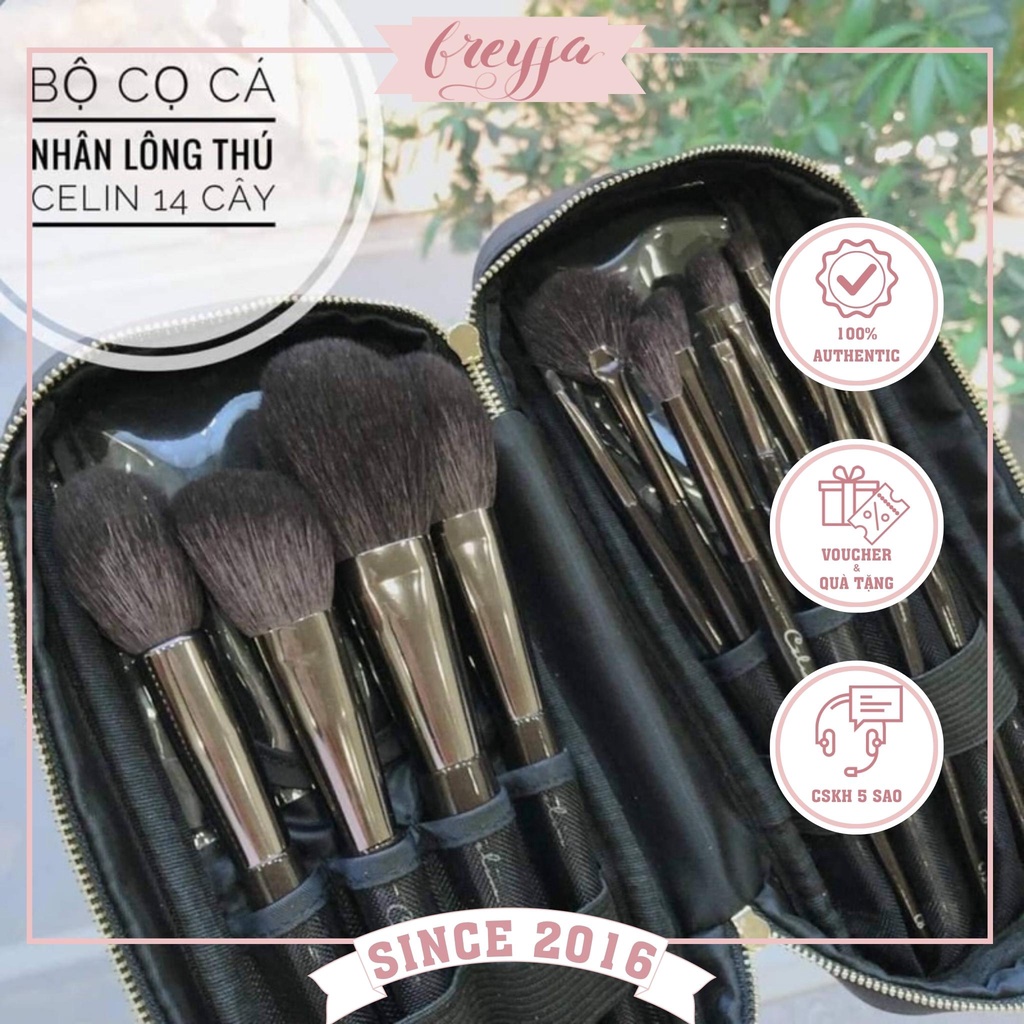 Bộ cọ Celin make up cá nhân lông thú 13 cây chất đẹp mịn