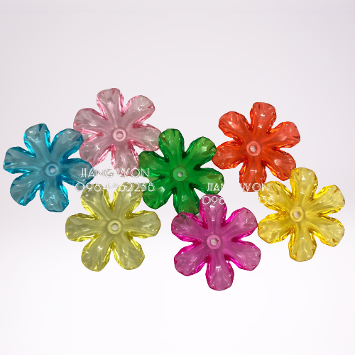 100g Đế đúc, đế hoa pha lê 6 cánh nguyên liệu làm hoa, làm đồ handmade
