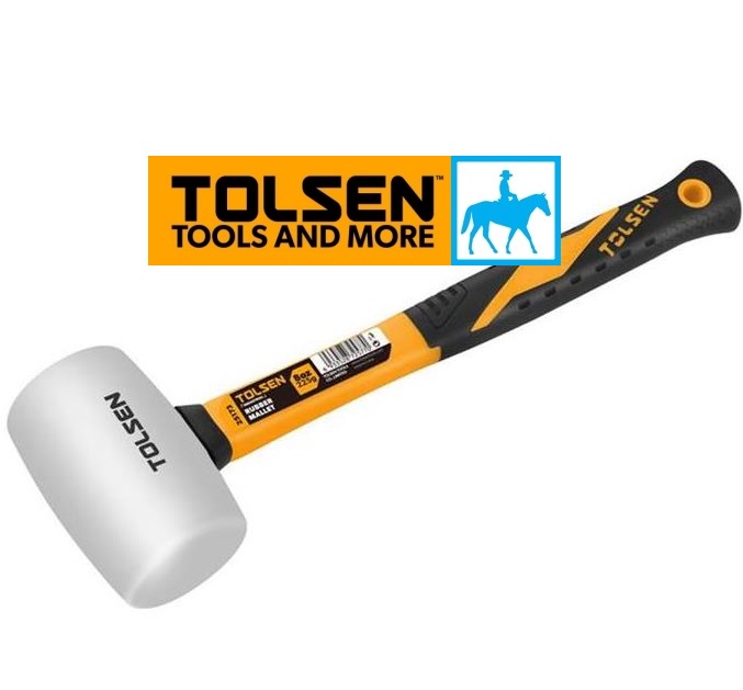 Búa cao su đầu trắng 8oz 225g rubber mallet tolsen 25173