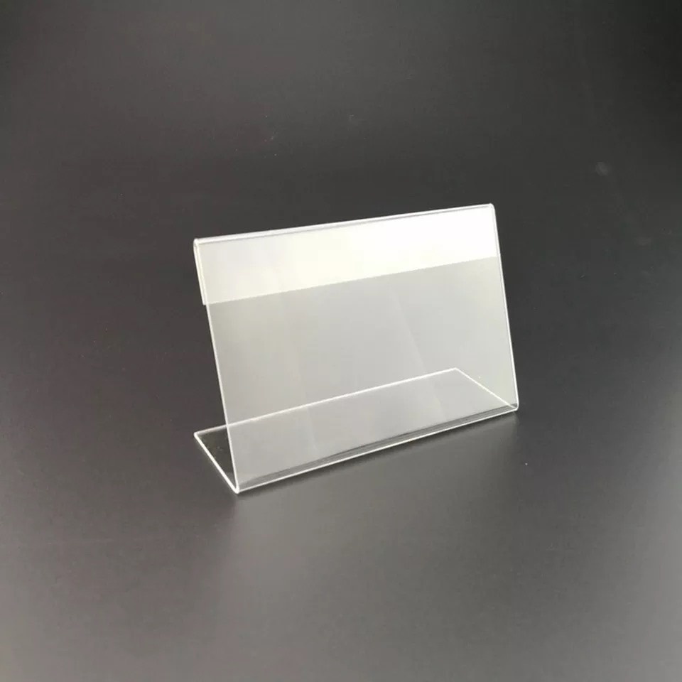 Menu mica chữ l a7 ngang 10.5 x 7.5cm