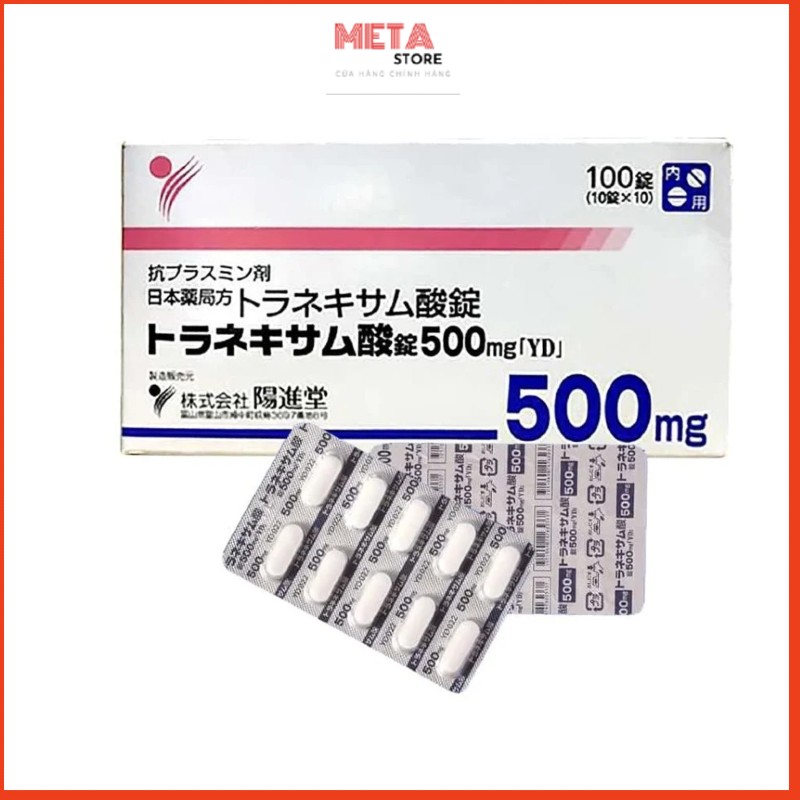 Viên trắng da, mờ thâm nám Transamin 500mg 100 viên Nhật Bản