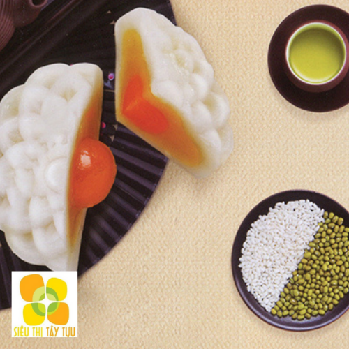 Bánh trung thu kinh đô mã 93 bánh dẻo đậu xanh 1 trứng 150gr | siêu thị tây tựu
