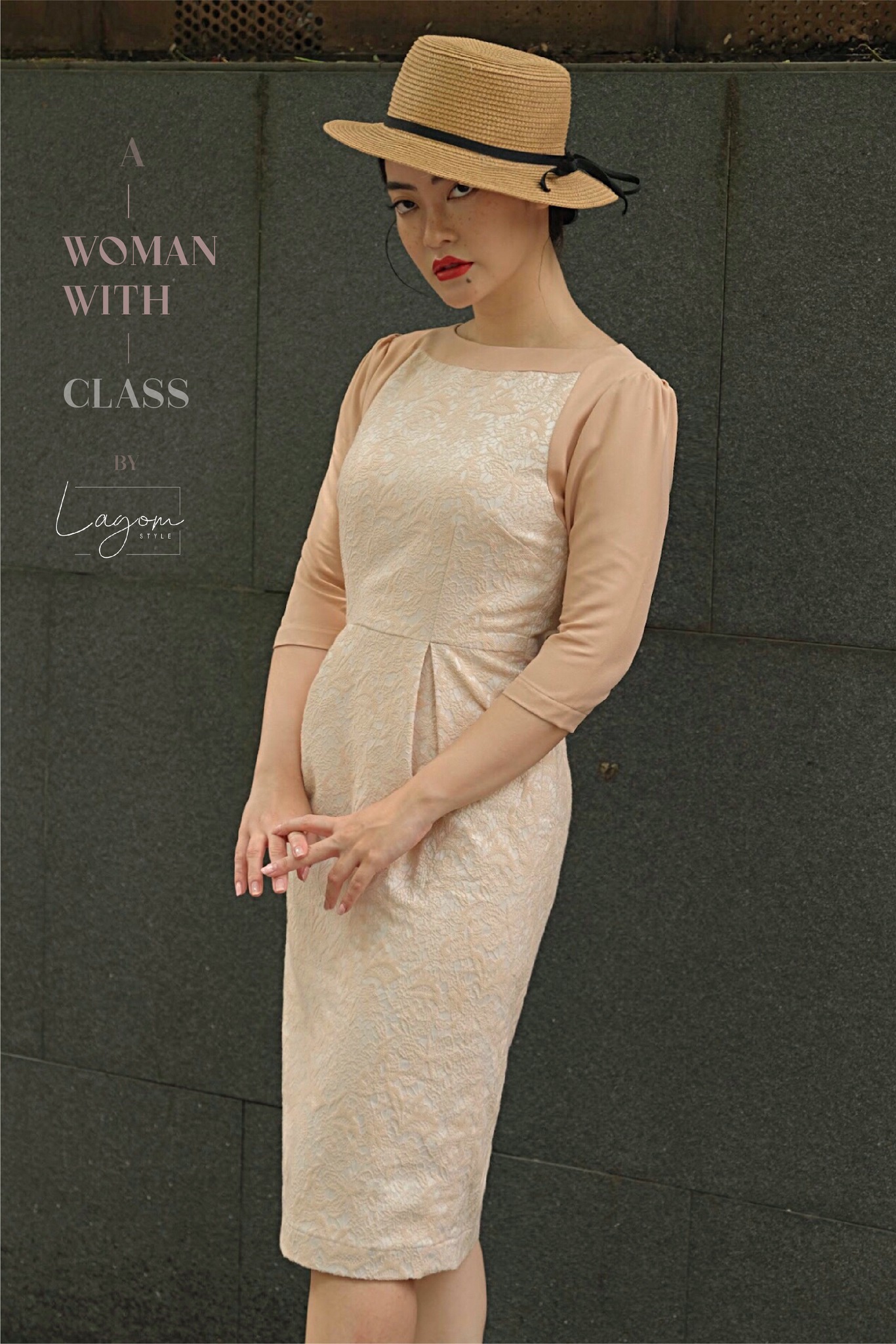 Đầm thun gấm parisian chic