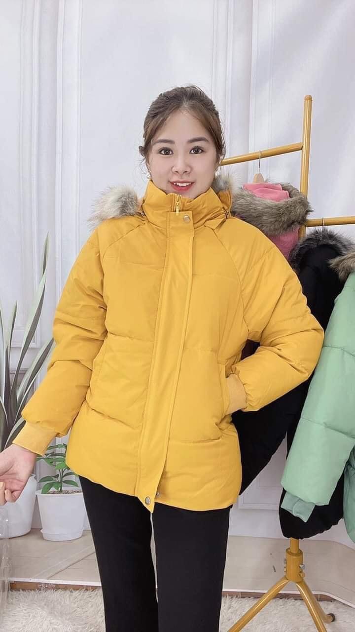 Áo phao nữ -áo phao trần bông mũ lót lông phom rộng cực đẹp bao ấm áp GUBA FASHION (hình chụp thật)