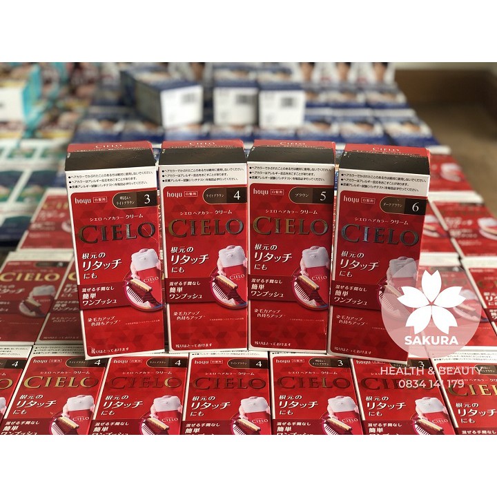 Thuốc nhuộm tóc phủ bạc cielo ex cream nhật bản