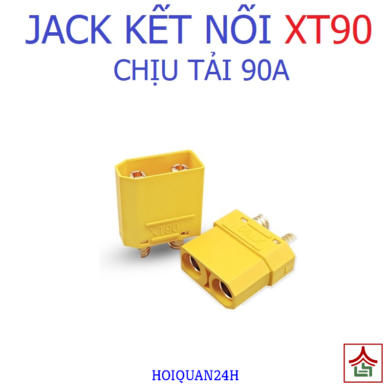 Giắc xt90 giá rẻ nối nguồn điện chịu tải lớn 90a, jack xt90