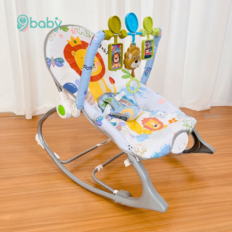 Ghế rung đa chế độ phát nhạc có đồ chơi cho bé TiiBaby - 8