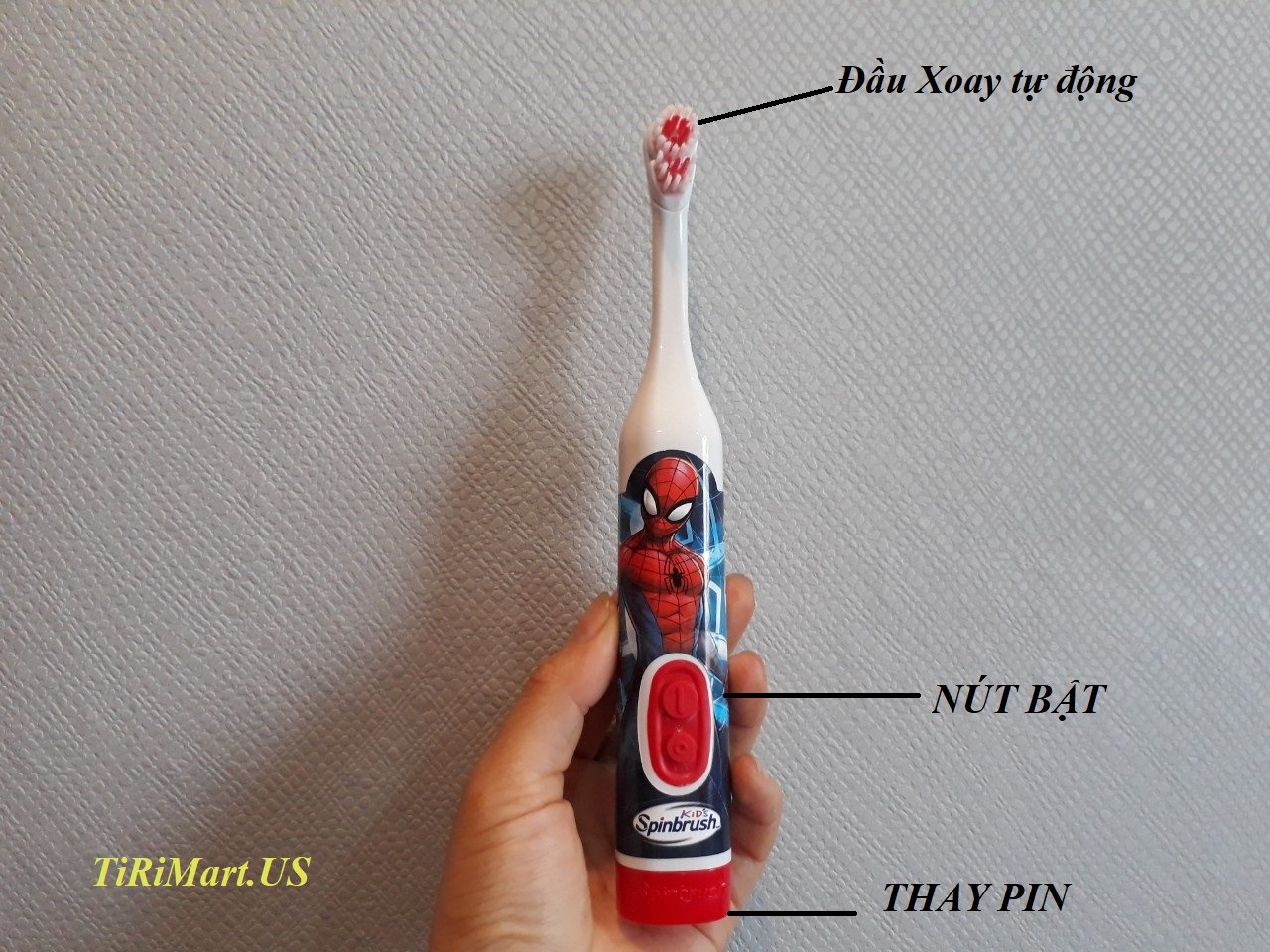 Bàn chải đánh răng tự động chạy bằng pin cho bé oral b/firefly/spinbrushbàn chải đánh răng tự động chạy bằng pin cho bé oral b/firefly/spinbrush