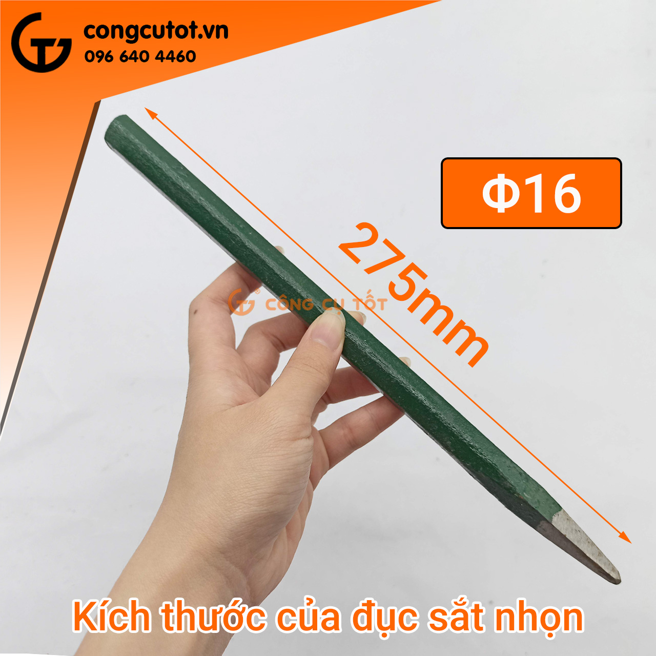 Đục sắt  Φ16mm dài 265mm