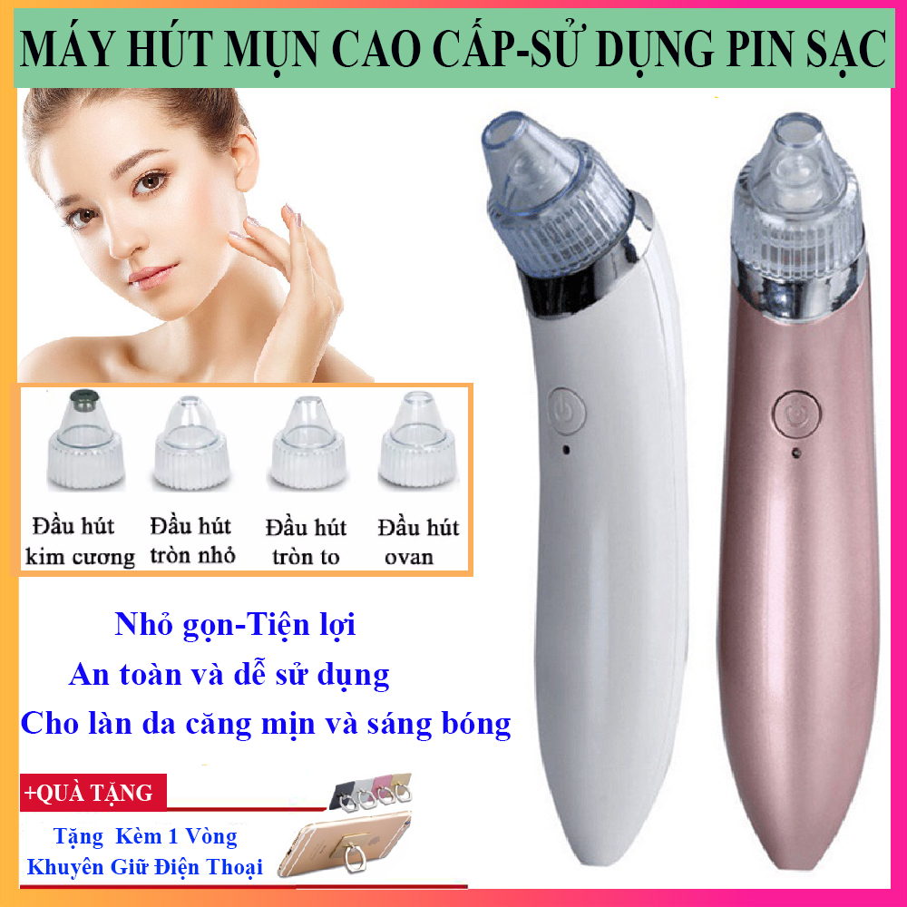 [ MIỄN PHÍ VẬN CHUYỂN ] Máy Hút Mụn Pin Sạc, Máy Hút Mụn Cám, Đầu Đen, Dễ Dàng Đánh Bay Mụn Đầu Đen, Bụi Bẩn Giup Bảo Vệ Và Cải Thiện Làn Da - Động Cơ Êm Aí, An Toàn Cho Lỗ Chân Lông  - BH 6 Tháng lỗi 1 Đổi 1 Trong 30 Ngày !