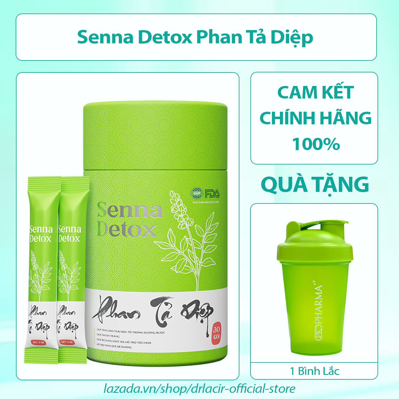 Phan tả diệp senna detox hỗ trợ thải độc ruột mát gan