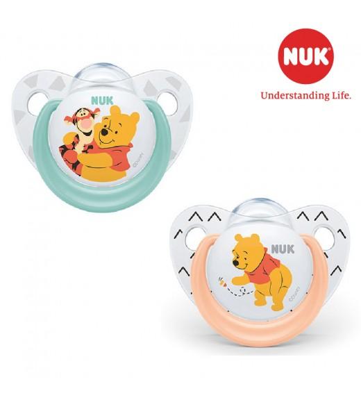 Bộ 2 ti giả nuk sleeptime silicone 6 - 18m