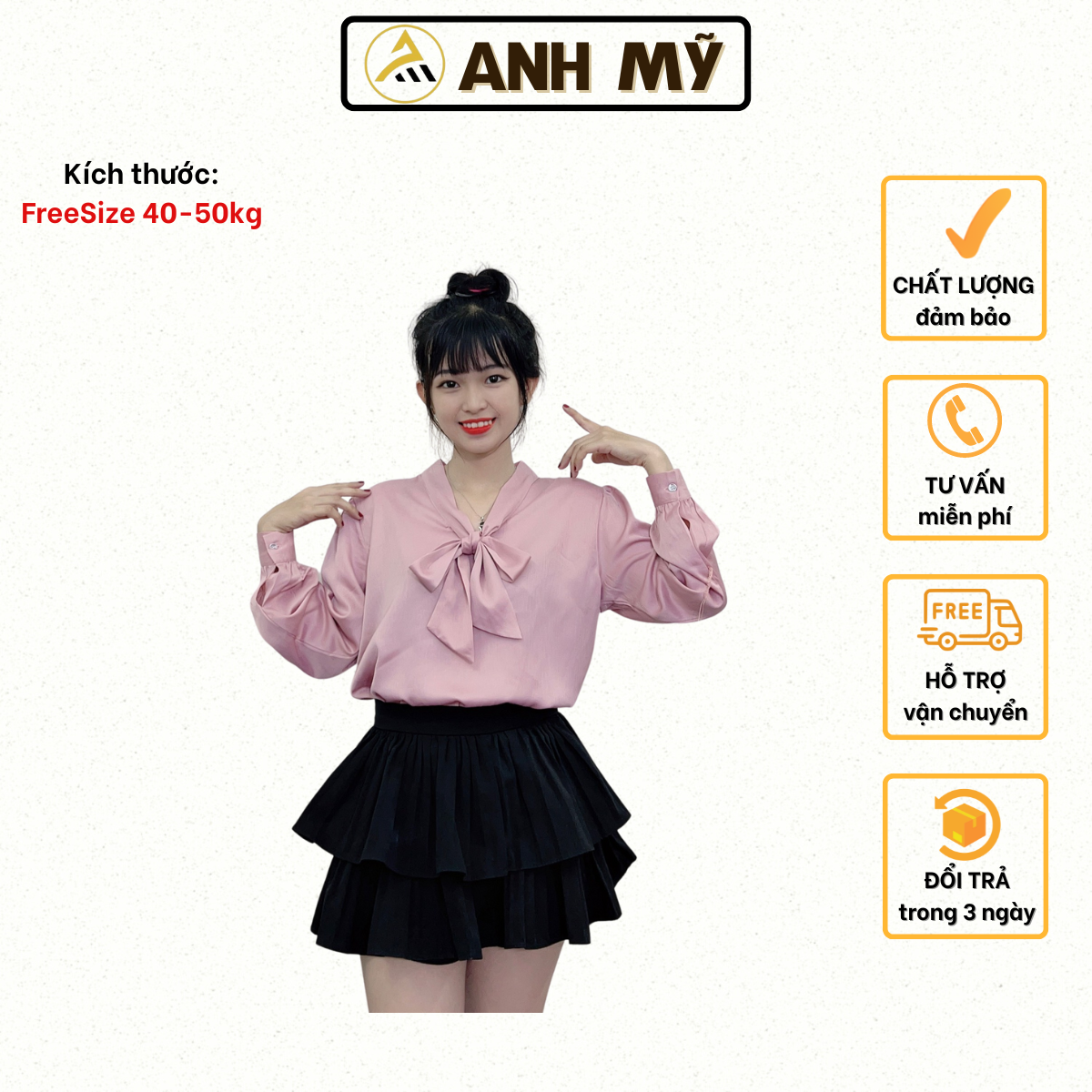 Áo kiểu công sở nữ tay dài kiểu dáng trẻ trung chất liệu áo voan cao cấp mềm mại MT202