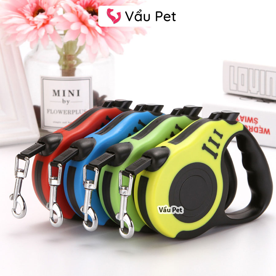 Dây dắt chó mèo tự động 3M - Xích chó mèo