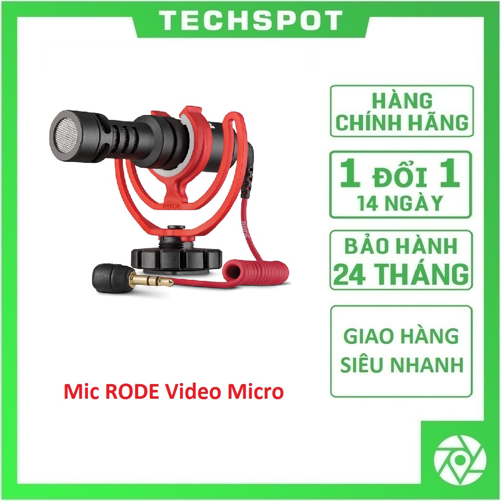 Micro rode videomicro cho máy ảnh, máy quay | bảo hành 24 tháng | hàng chính hãng