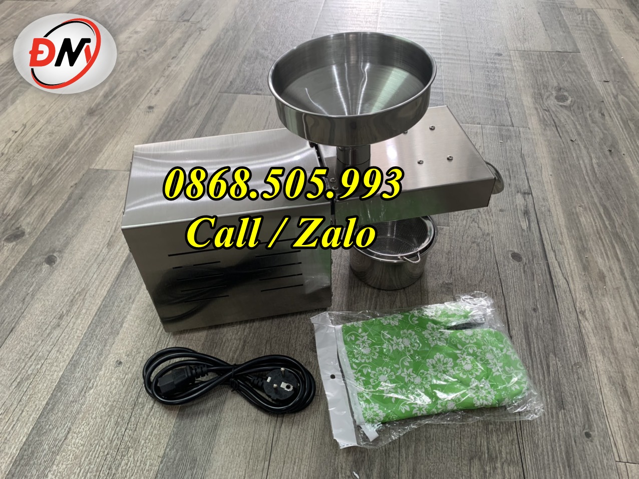 Máy ép dầu sachi, lạc, vừng, dầu, dừa, đậu nành, máy ép dầu thực vật dùng cho gia đình - công suất thực tế 4 - 6kg/giờ