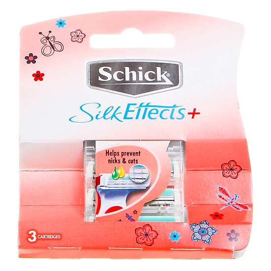 Vỉ 3 lưỡi dao cạo dành cho nữ schick silk effect 3s